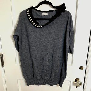 Lanvin Gray Pearl Tunic